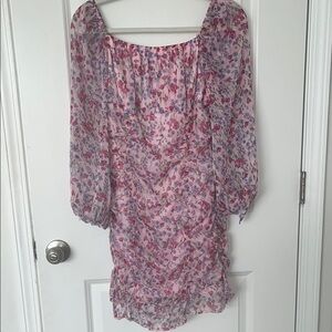 New Floral Pink Dress